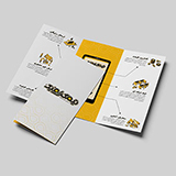 تراکت بروشوری با خط تا