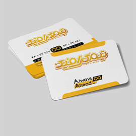 کارت ویزیت لمینت مات طلاکوب