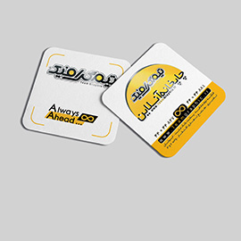 کارت ویزیت لمینت برجسته مربع