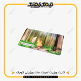 نمونه چاپ شده کارت ویزیت لمینت مات ویزیتی کوچک