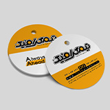 چاپ اتیکت با قالب دایره