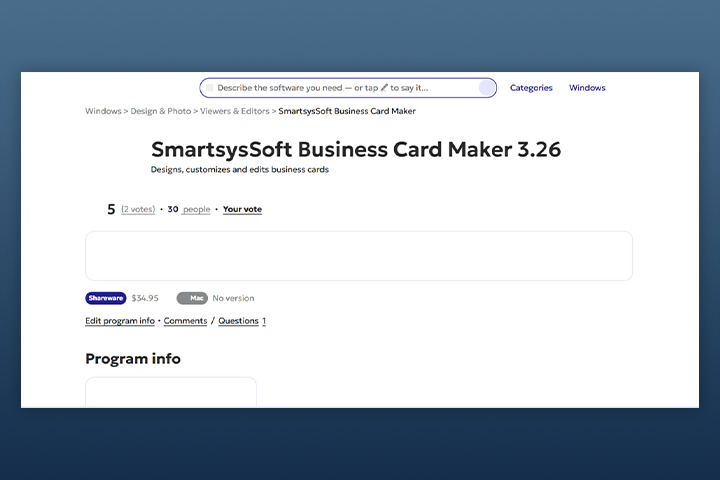 SmartsysSoft Business Card Maker